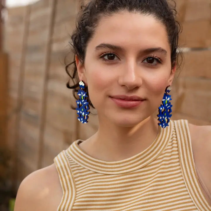 Bluebonnet Statement Earrings