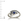 Egyptian Eye of Horus Ring with Lapis