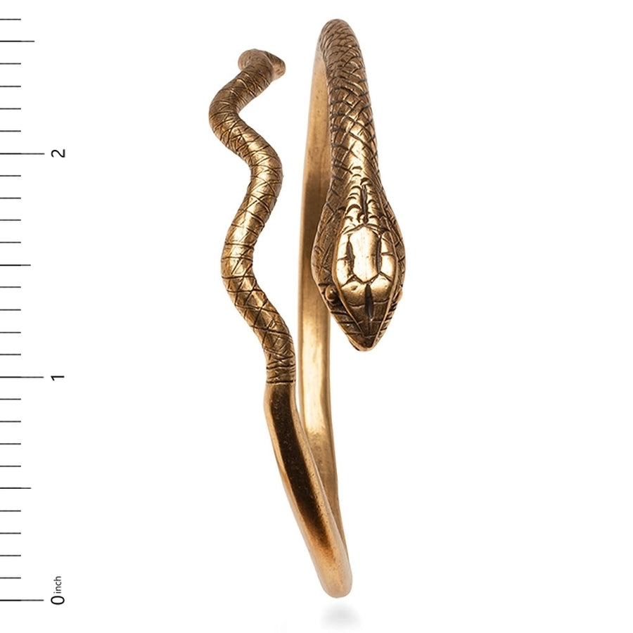 Golden Egyptian Snake Cuff Bracelet