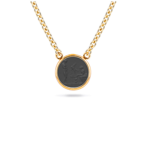 The Grand Tour Collection The Cupid Seller in Black Necklace