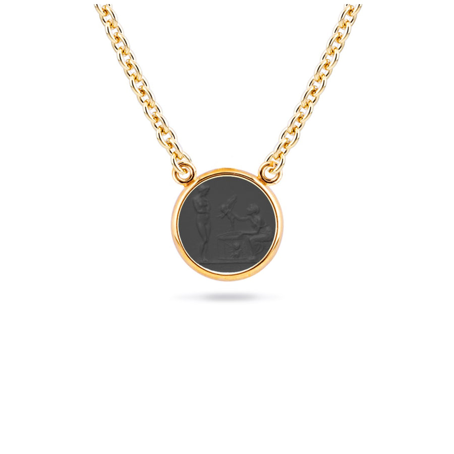 The Grand Tour Collection The Cupid Seller in Black Necklace