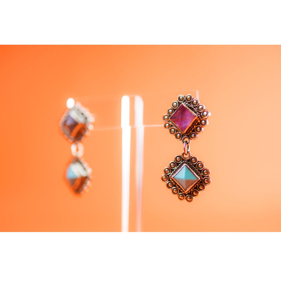 Sterling Silver Cocol Con Cascabel Earrings