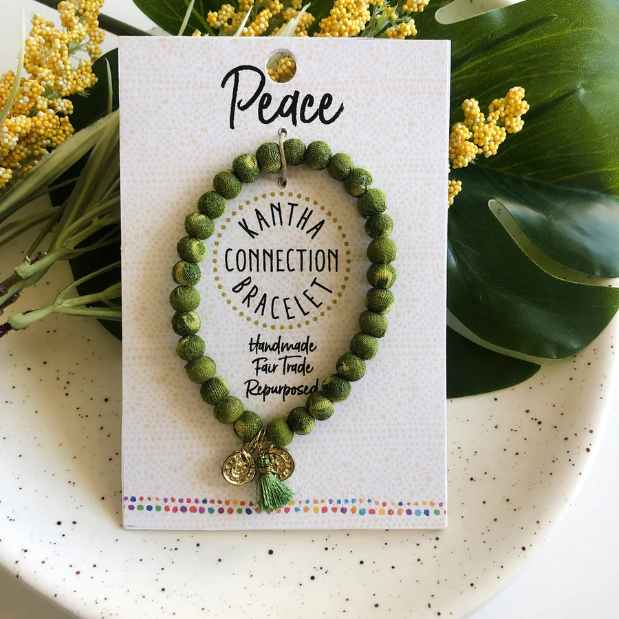 Kantha Connections: Peace Bracelet