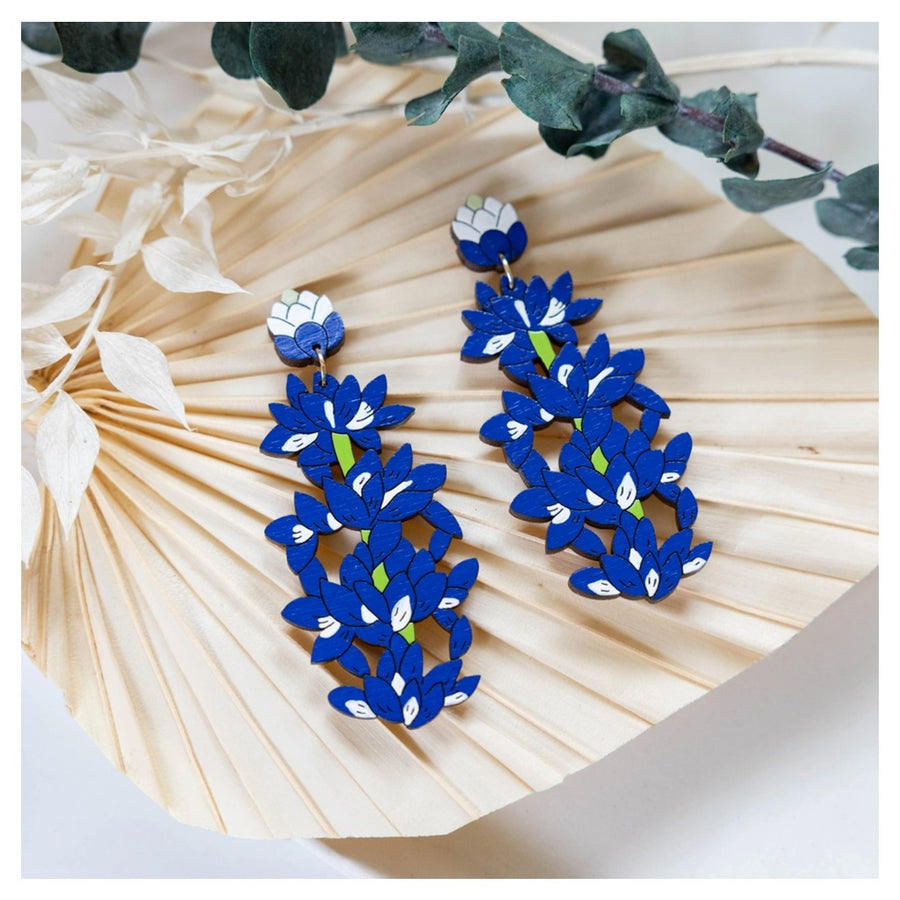 Bluebonnet Statement Earrings