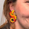 Large Dragon Earrings