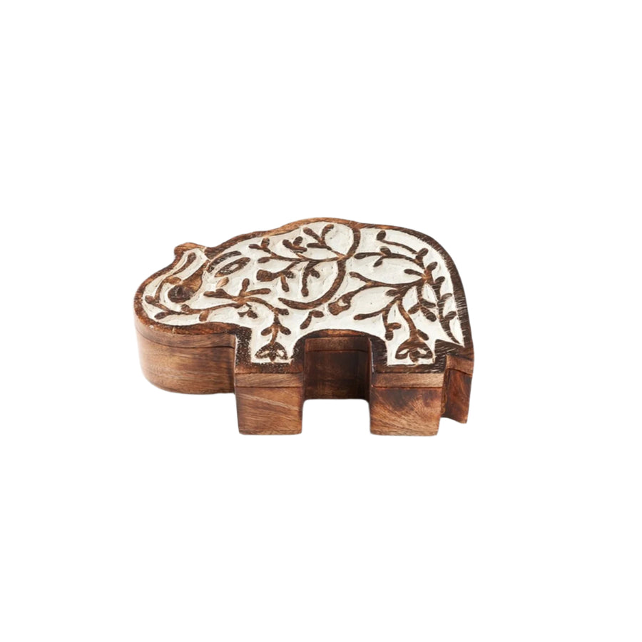 Wooden Elephant Pivot Box