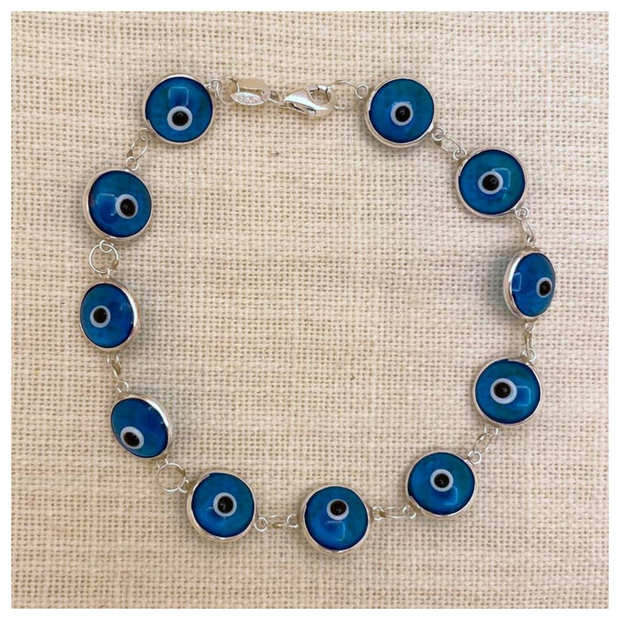 Light Blue Evil Eye Bracelet