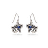 Egyptian Eye of Horus Earrings with Lapis