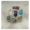 Gabriel Pena Multi Gemstone Sterling Silver Ring