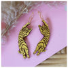 Gold Tiger Hoop Earrings