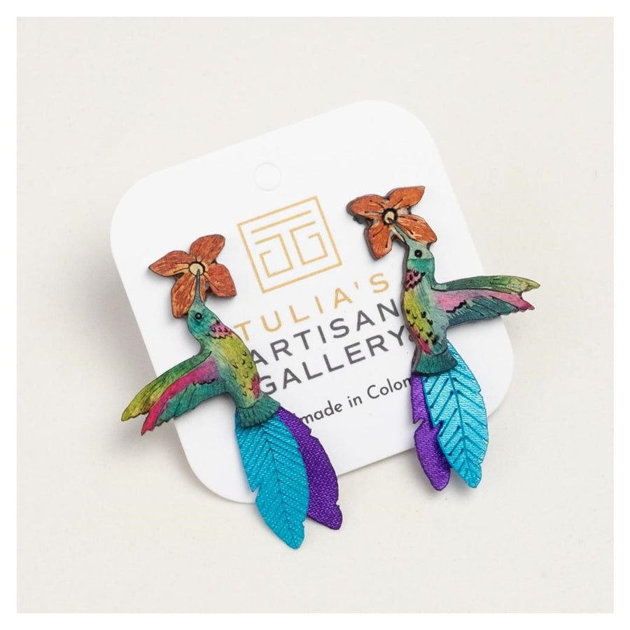 Small Hummingbird Earrings