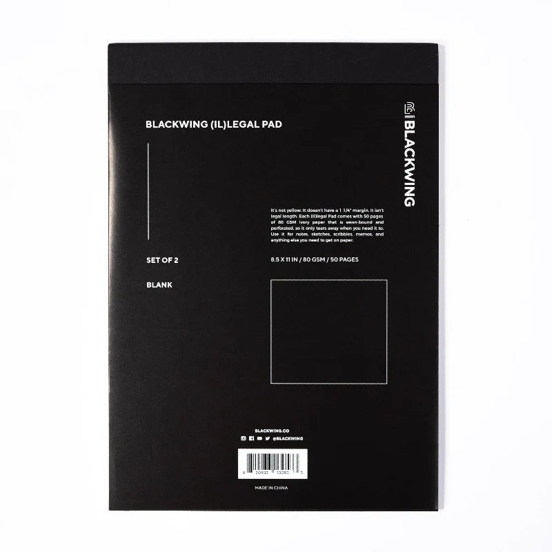 Blackwing Blank Legal Pad Set of 2