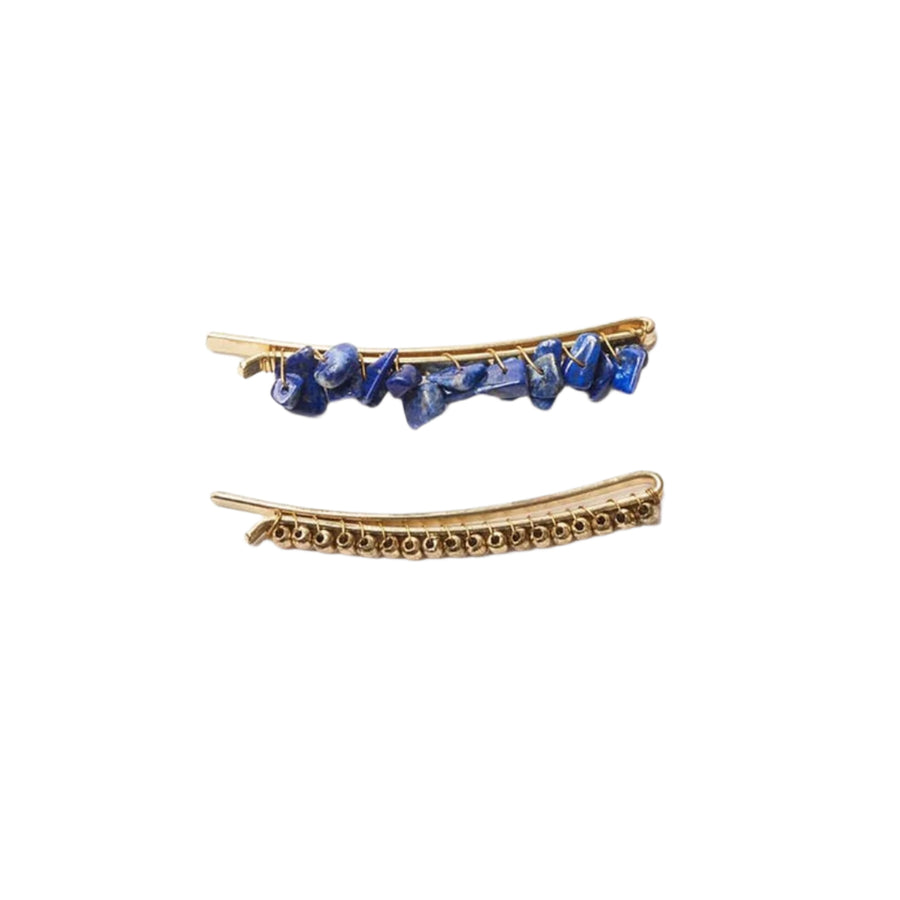 Sodalite Bobby Pins