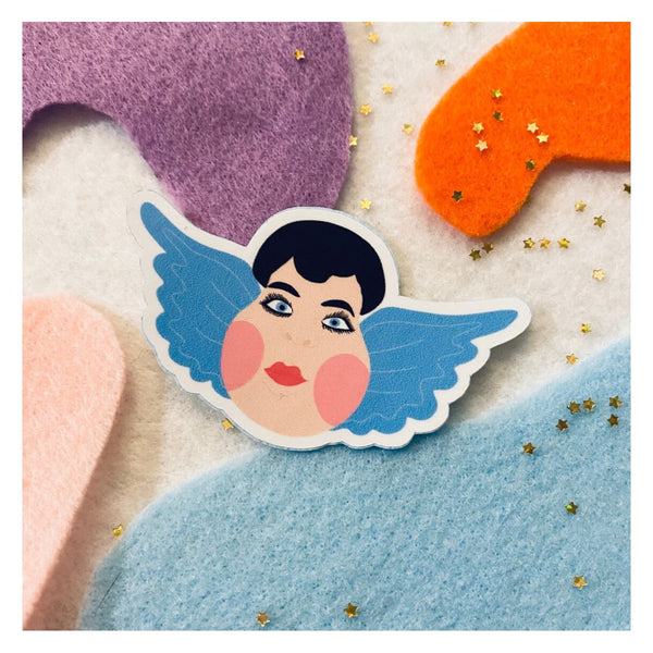 Mexican Chubby Angel Sticker