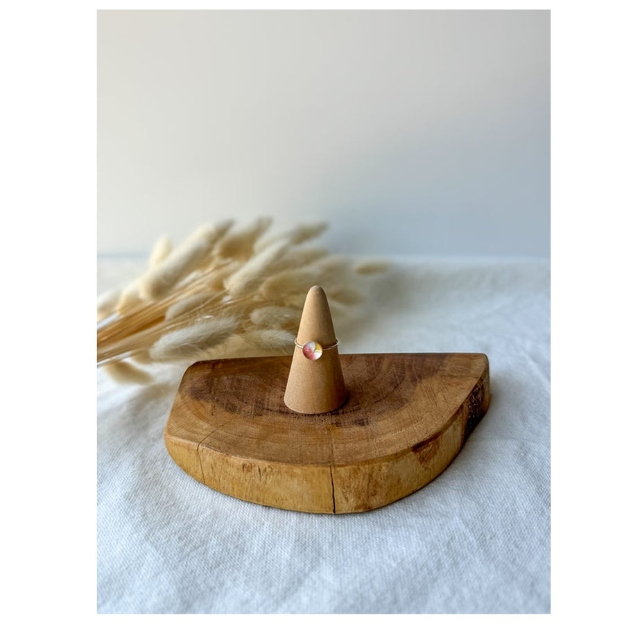 14kt Gold-Fill Japanese Washi Paper Ring Size: 7