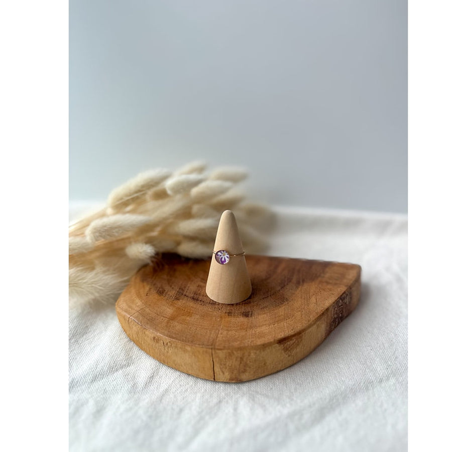 14kt Gold-Fill Japanese Washi Paper Ring Size: 8