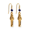 Miniature Mummy Earrings with Lapis