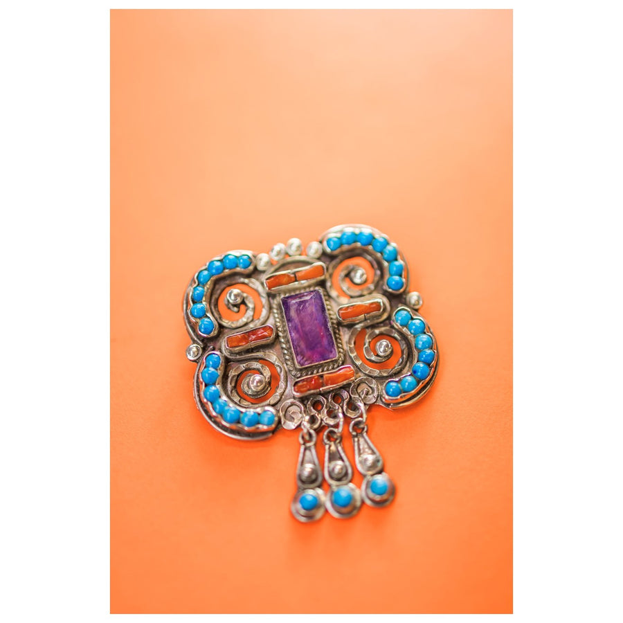 Sterling Silver Paralelo Pendant / Brooch