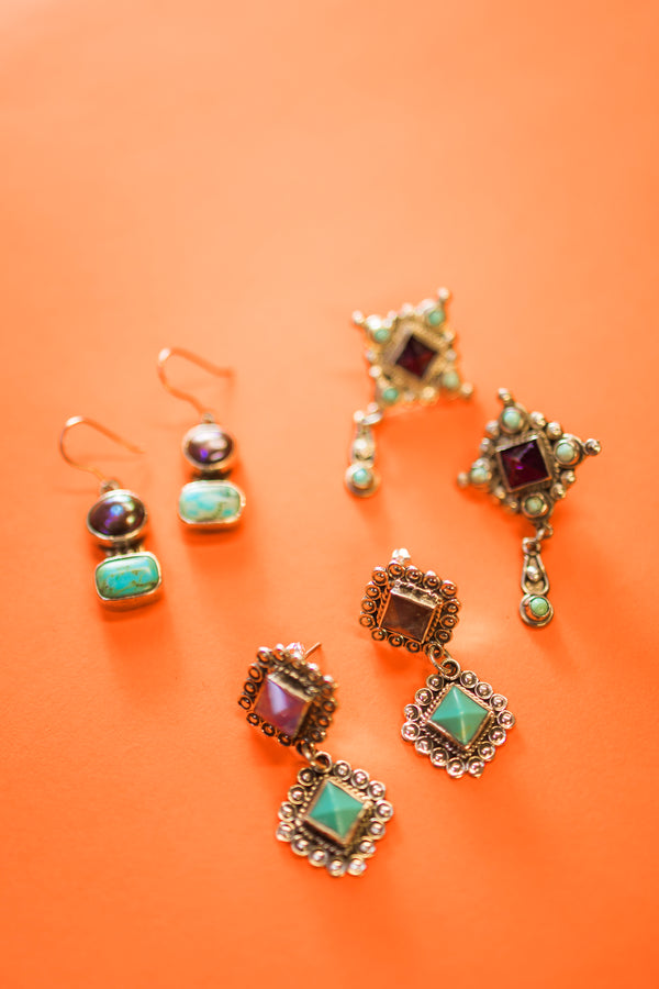 Sterling Silver Cocol Con Cascabel Earrings