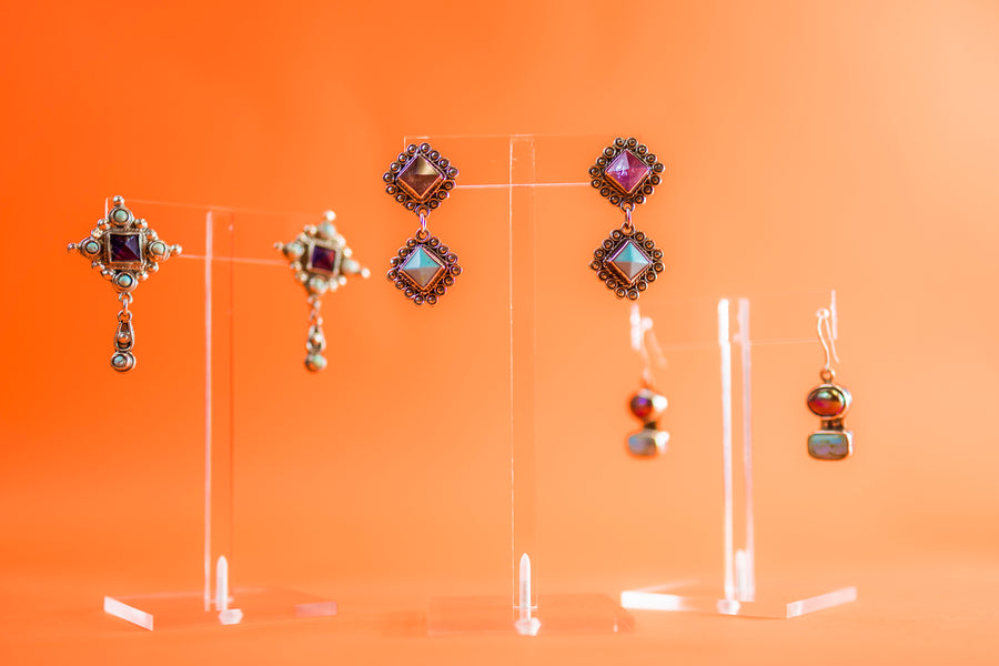 Sterling Silver Cocol Con Cascabel Earrings