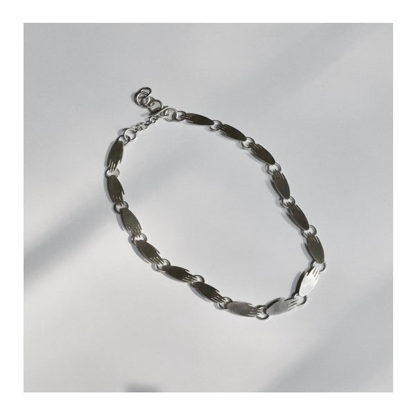 Micha Gonzalez Sterling Silver Hand Choker Necklace