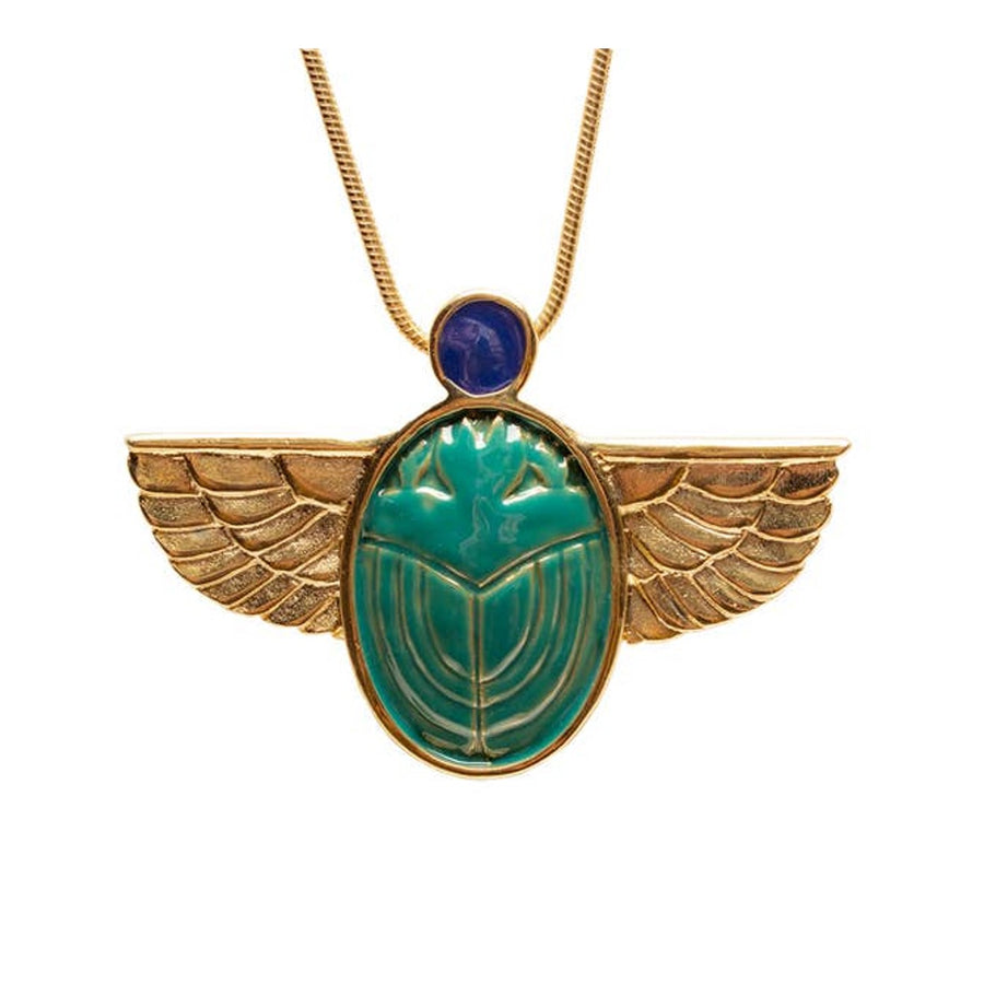 Tiffany Inspired Scarab Brooch / Pendant Combo