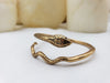 Golden Egyptian Snake Cuff Bracelet
