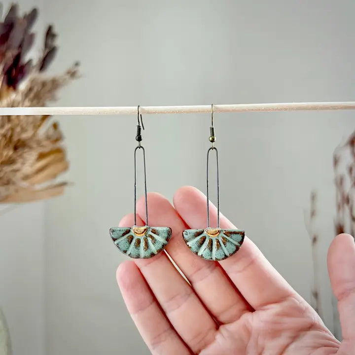 Turquoise Sun Burst Earrings
