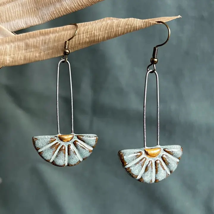 Turquoise Sun Burst Earrings