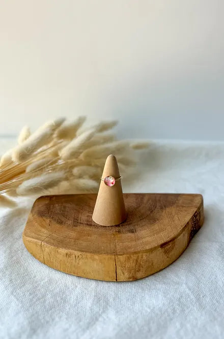 14kt Gold-Fill Japanese Washi Paper Ring Size: 8