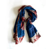 Blue Block Print Scarf