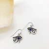 Egyptian Eye of Horus Earrings with Lapis