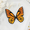 Monarch Butterfly Wing Earrings