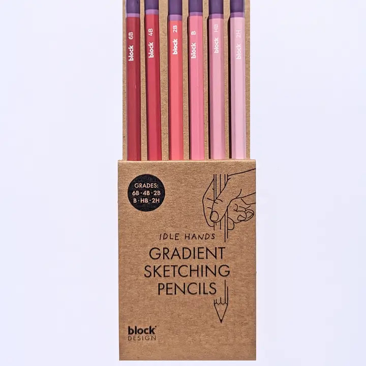 Pink Sketching Pencil Set