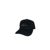 Black cap with rainbow line 