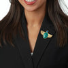 Tiffany Inspired Scarab Brooch / Pendant Combo