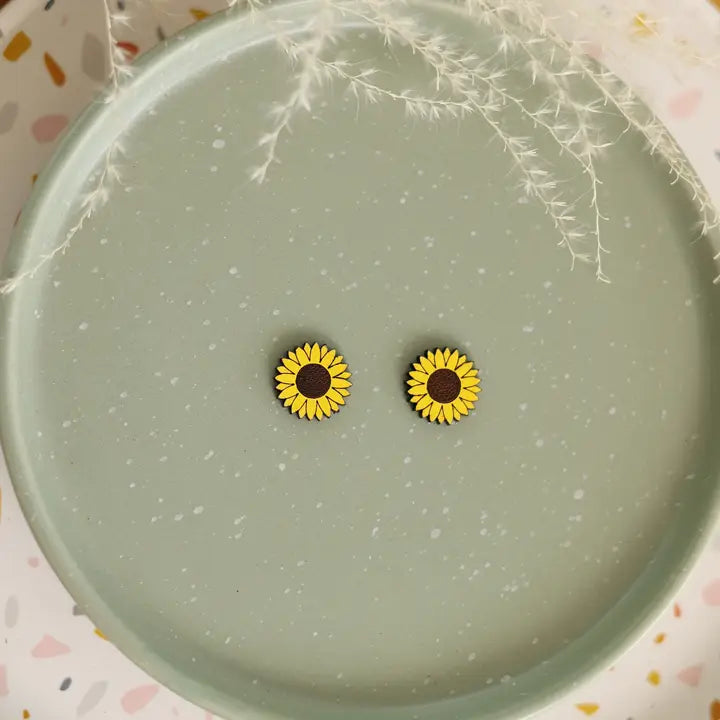 Sunflower Stud Earrings