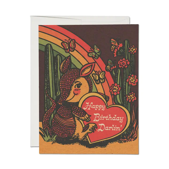 Armadillo Birthday Greeting Card