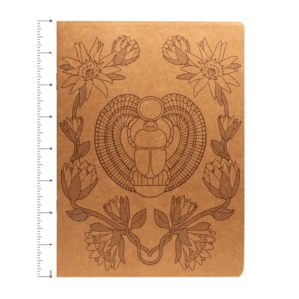 Egyptian Scarab and Lotus Sketchbook