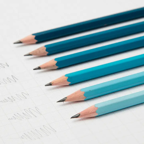 Blue Sketching Pencil Set