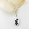 Antiqued Silver Scarab Pendant