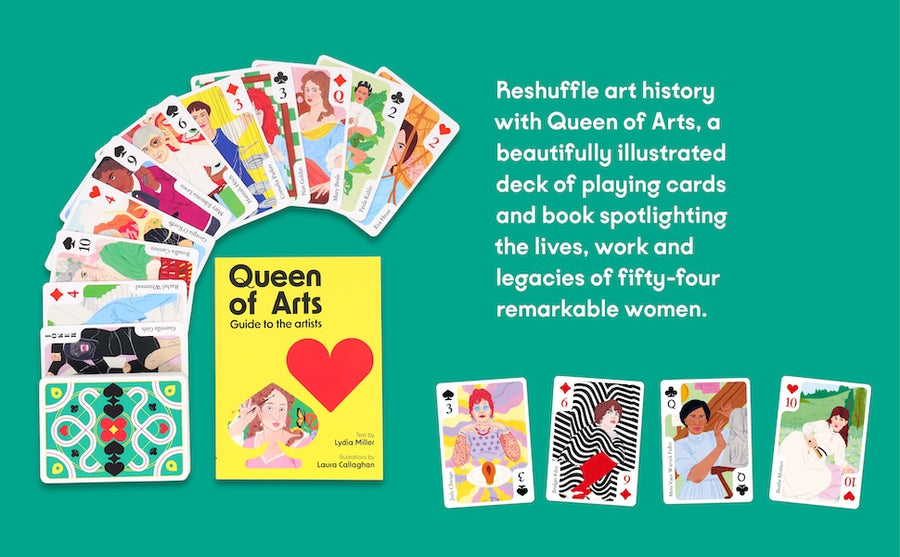 Queen of the Arts: Women Artists Book and Playing Cards