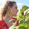 Sunflower Stud Dangle Earrings