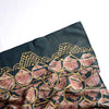 Emerald Cotton Silk Large Handmade Indian Block Print Scarf