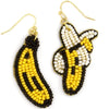 Beaded Banana Earrings