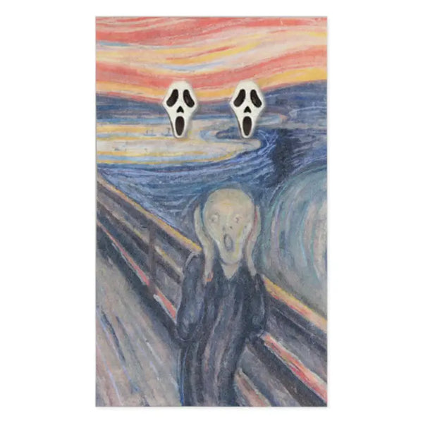 The Scream Post Earrings