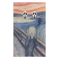 The Scream Post Earrings
