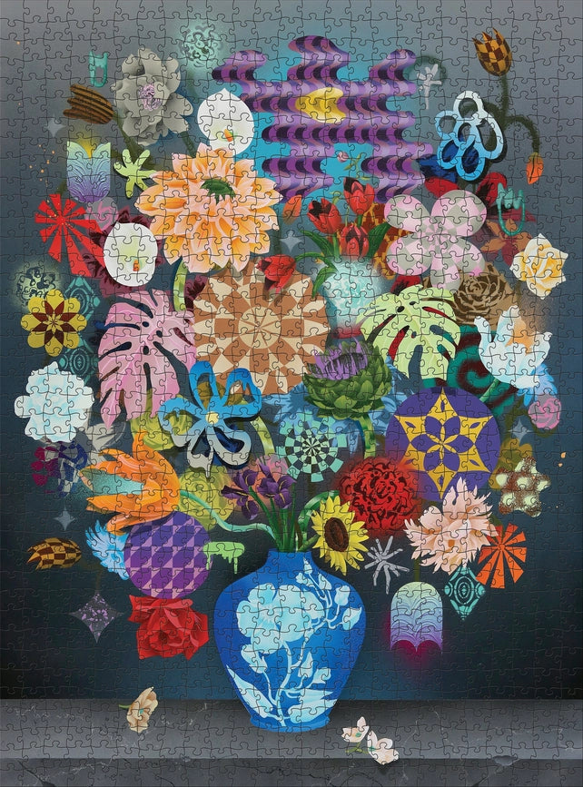 Casey Gray: Still Life with Flowers 1000 Piece Jigsaw Puzzle