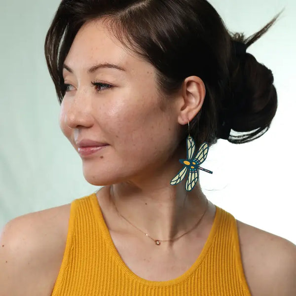 Dragonfly Hoop Earrings