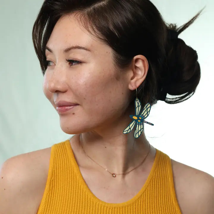 Dragonfly Hoop Earrings